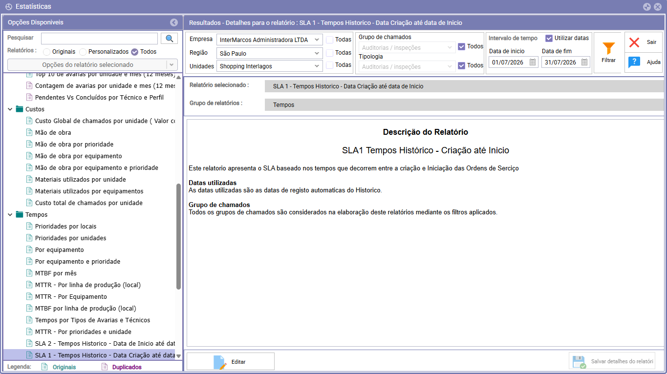 Work-order screen with the provider's visit log, photo and status
